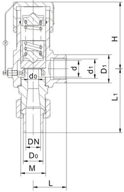  External thread safety valve spring
