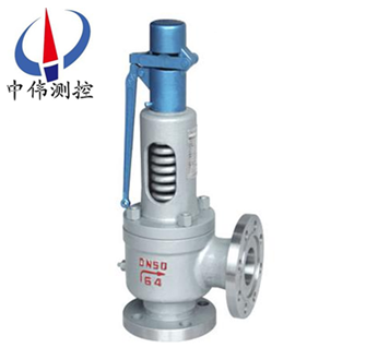 Spring slightly open safety valve with wrench