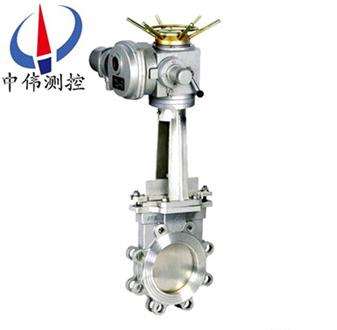 Electric quincunx type knife gate valve