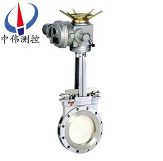 The electric clamp knife type valve