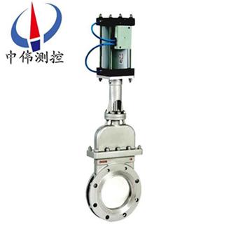 Pneumatic knife gate valve