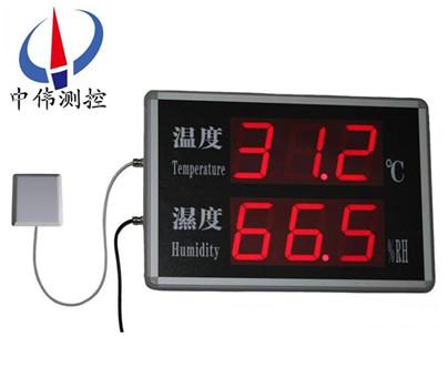 Large screen temperature and humidity indicator