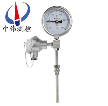 The thermal resistance of remote bimetal thermometer