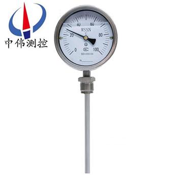 Vibration proof type double metal thermometer