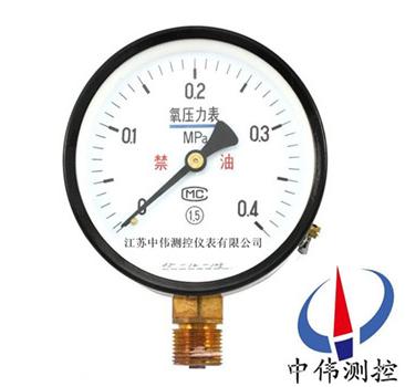Oxygen pressure gauge