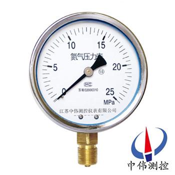 Nitrogen pressure gauge