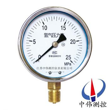 The hydrogen pressure gauge