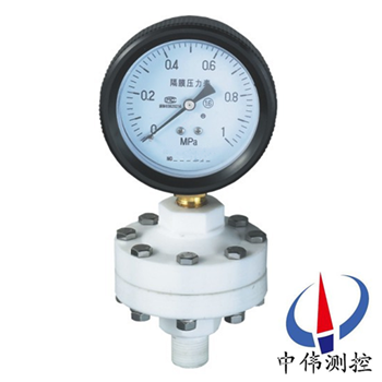 Anticorrosion all plastic diaphragm pressure gauge