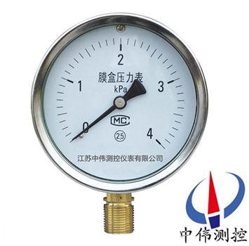 Bellows pressure gauge