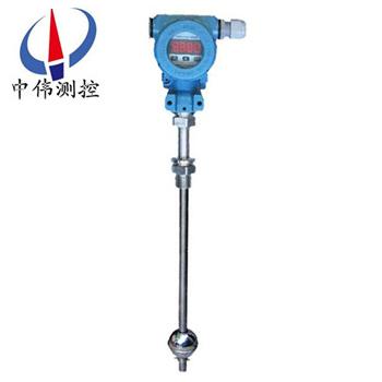 Top mounted ball float liquid level gauge