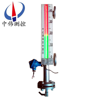 Magnetic suspension photoelectric double color liquid level gauge