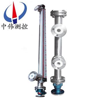 Side-mounted anticorrosive magnetic tilting plate level gauge