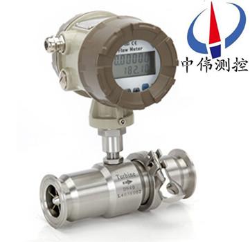 Clamp-on liquid turbine flow meter